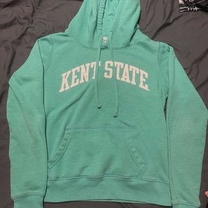 Kent State teal lightly worn hoodie!